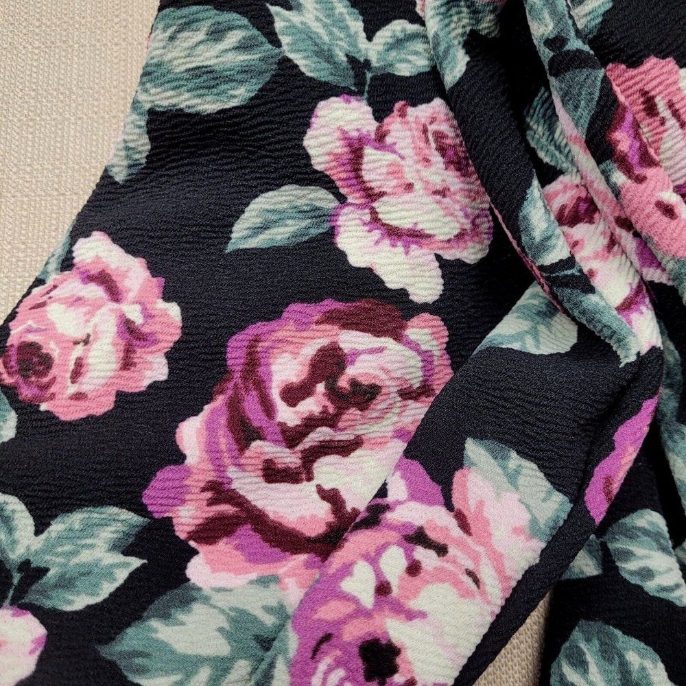 Show Me Your Mumu Harrison Babydoll Dress Women's Size Small Black Floral Print - Picture 7 of 9
